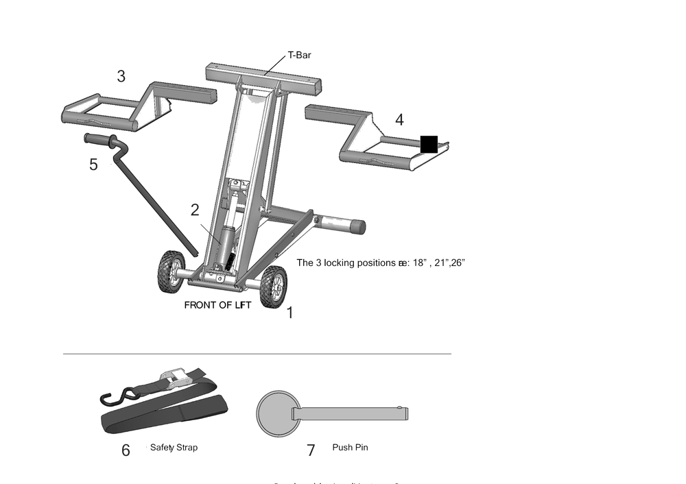 General Assembly Diagram and Parts List for CHL500 19A30027100 Cub Cadet Lawn Tractor Accessories